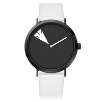 White (black dial)